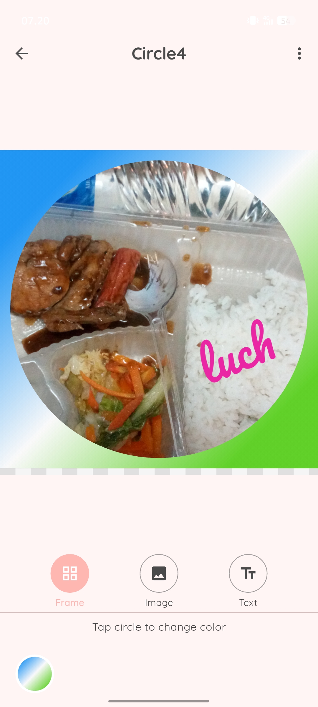 Screenshot Aplikasi Framer SVG - Interface Edit Frame Foto